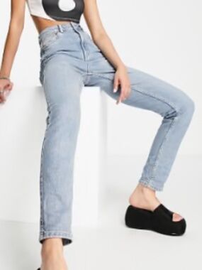 ASOS Tall Premium mom jeans - bleach